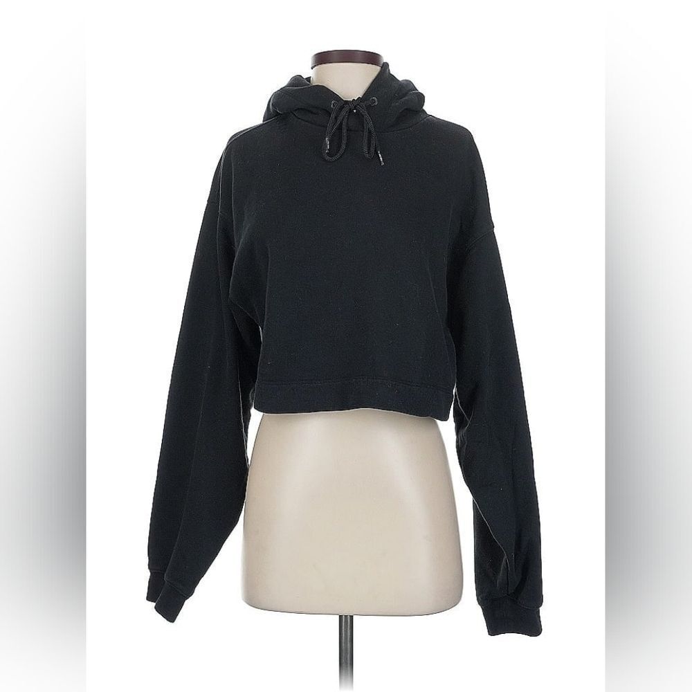 Alo Yoga Black Cropped Hoodie Small - Picture 2 of 5